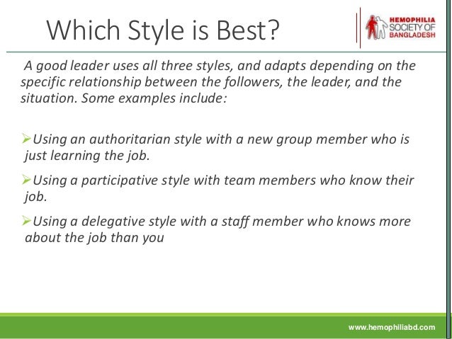 images Delegative Leadership Style Examples leadership styles slides