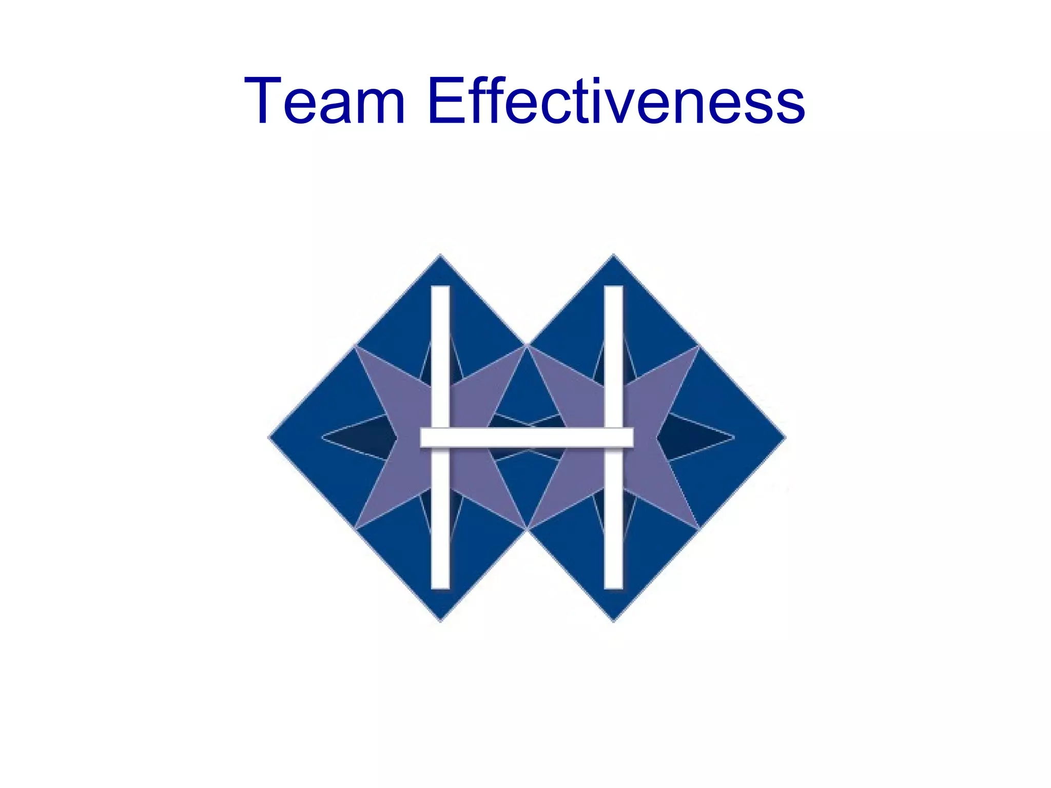 Team Effectiveness
 