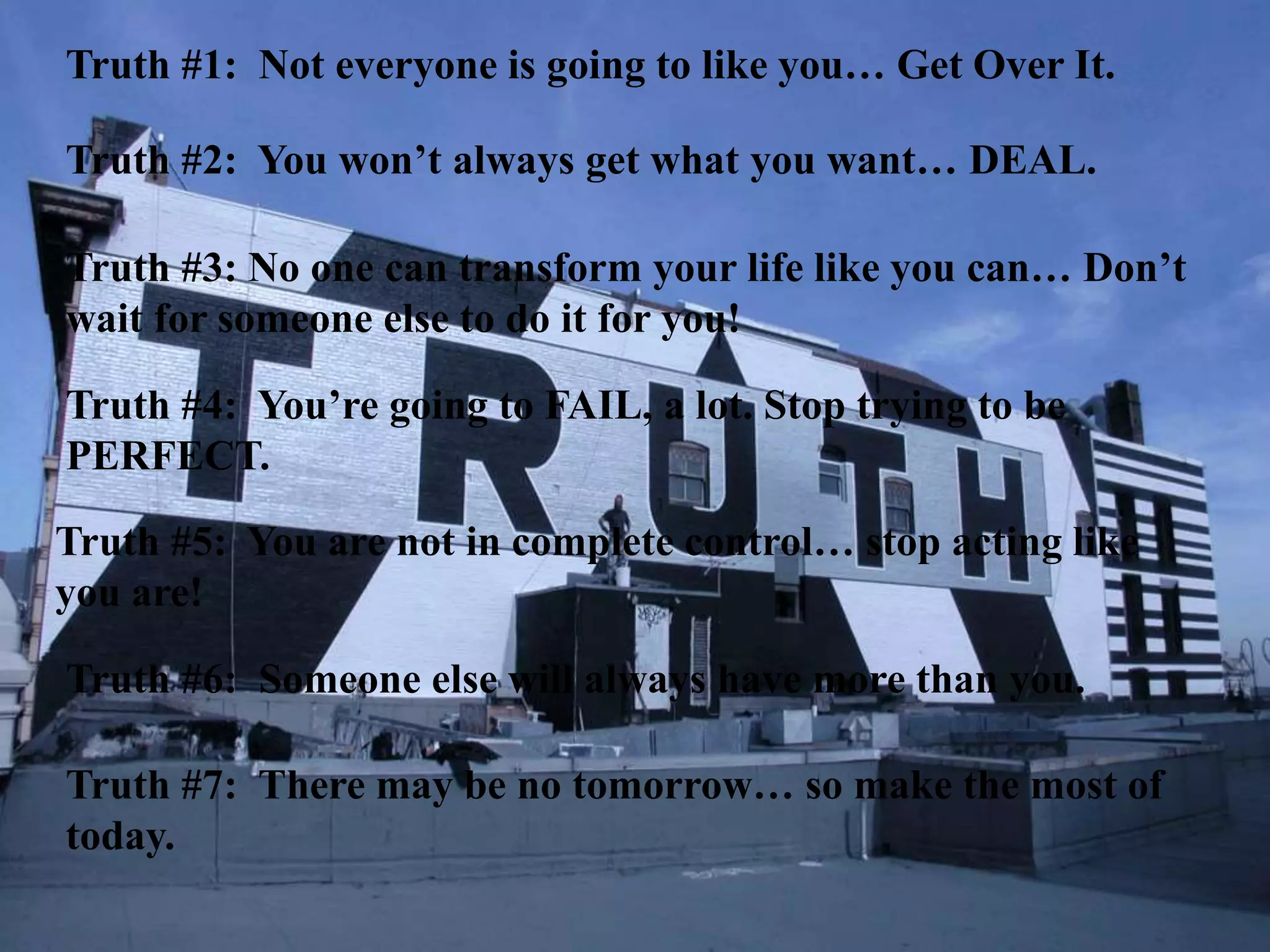 What do you believe in?What do you stand for?