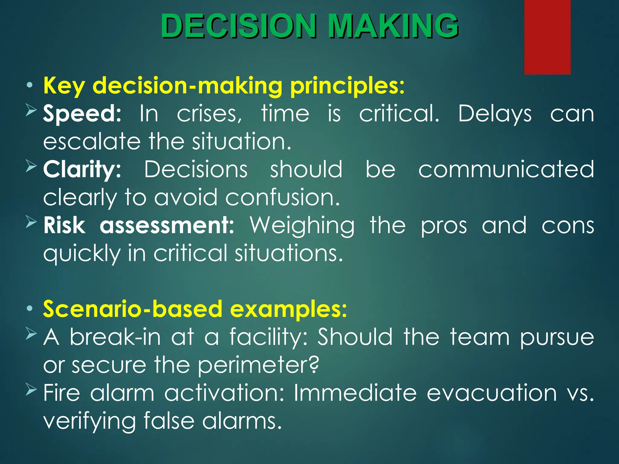 Leadership training and seminar for Security officer | PPT