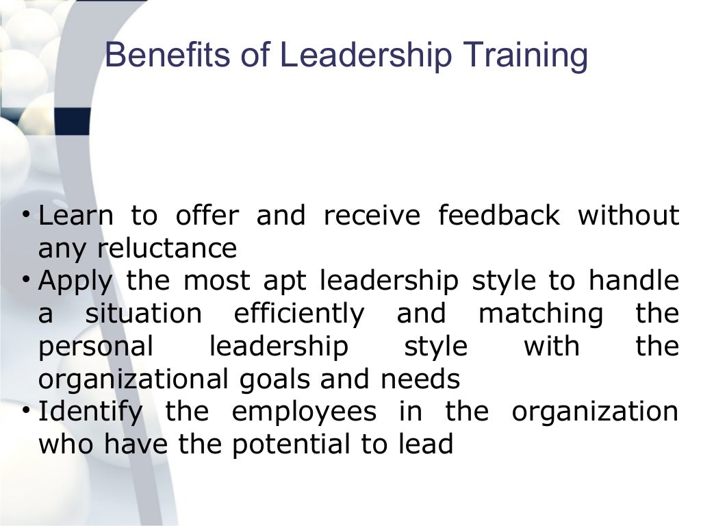Leadership Training Program Benefits and Objectives