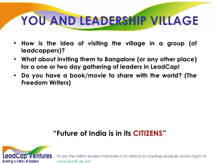 Leadership Village Worl'd First