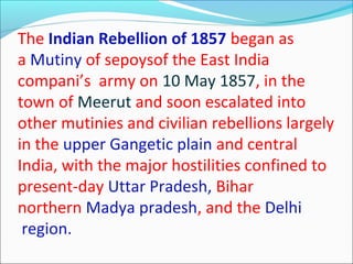 Leaders of 1857 revolt PPT