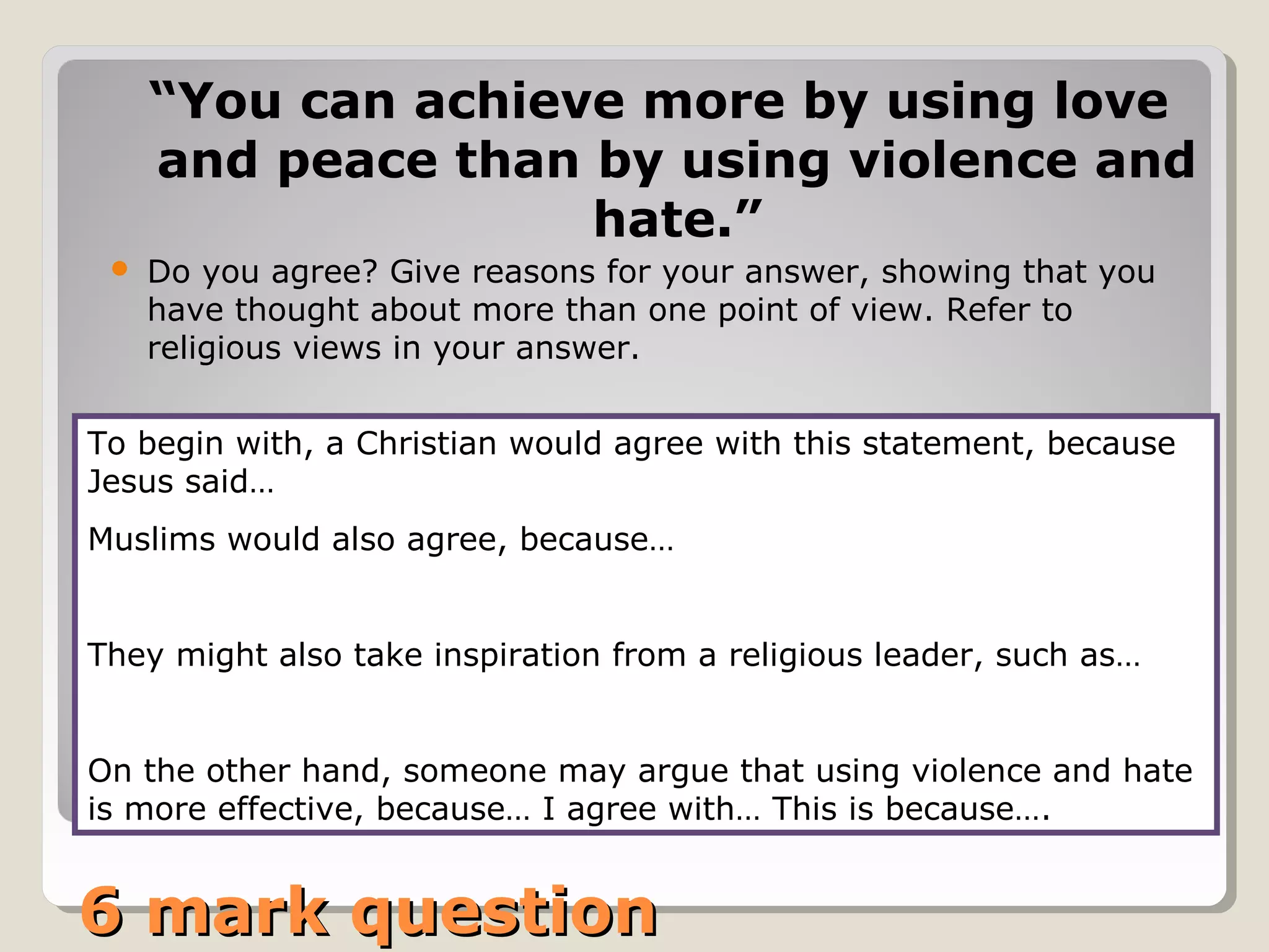 Information table.Information table.
Name of
campaigner
What
injustice/difficulties
did they face?
How did
they
respond/c
ampaign
where they
motivated by
any beliefs? (try
to give
examples)
Do you think
they were
effective.
 