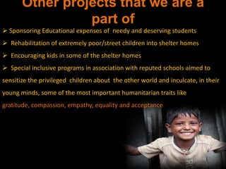 Established in the year July 2008, LEAD has        completed its three years of establishment        spreading love, education and, in the        journey,  aspiring  others to change destinies.