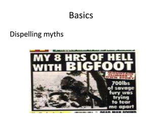 Basics
Dispelling myths
 