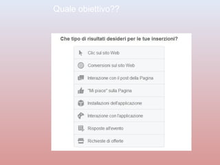 Quale obiettivo?? 
 