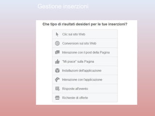 Gestione inserzioni 
 