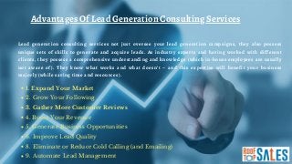 Lead Generation Consulting Services | PDF