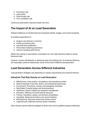 Lead Generation in 2026: Proven Strategies to Attract and Convert More ...