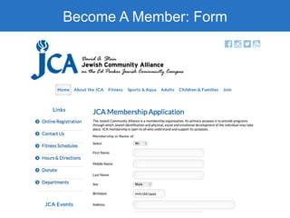 Become A Member: Form
 
