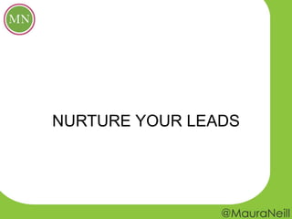 NURTURE YOUR LEADS
 