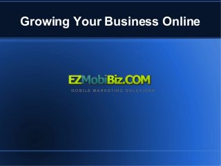 Growing Your Business Online

 