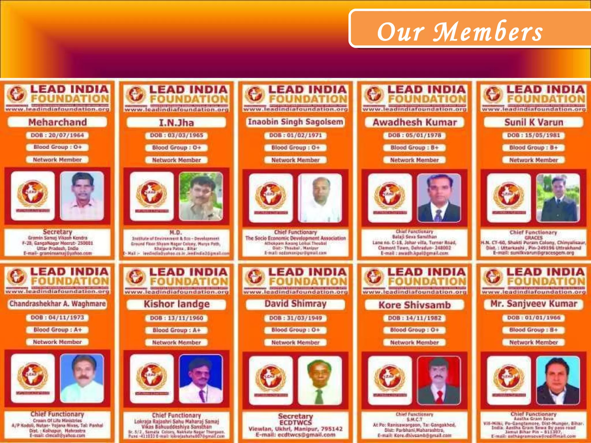 Our MembersOur Members
 