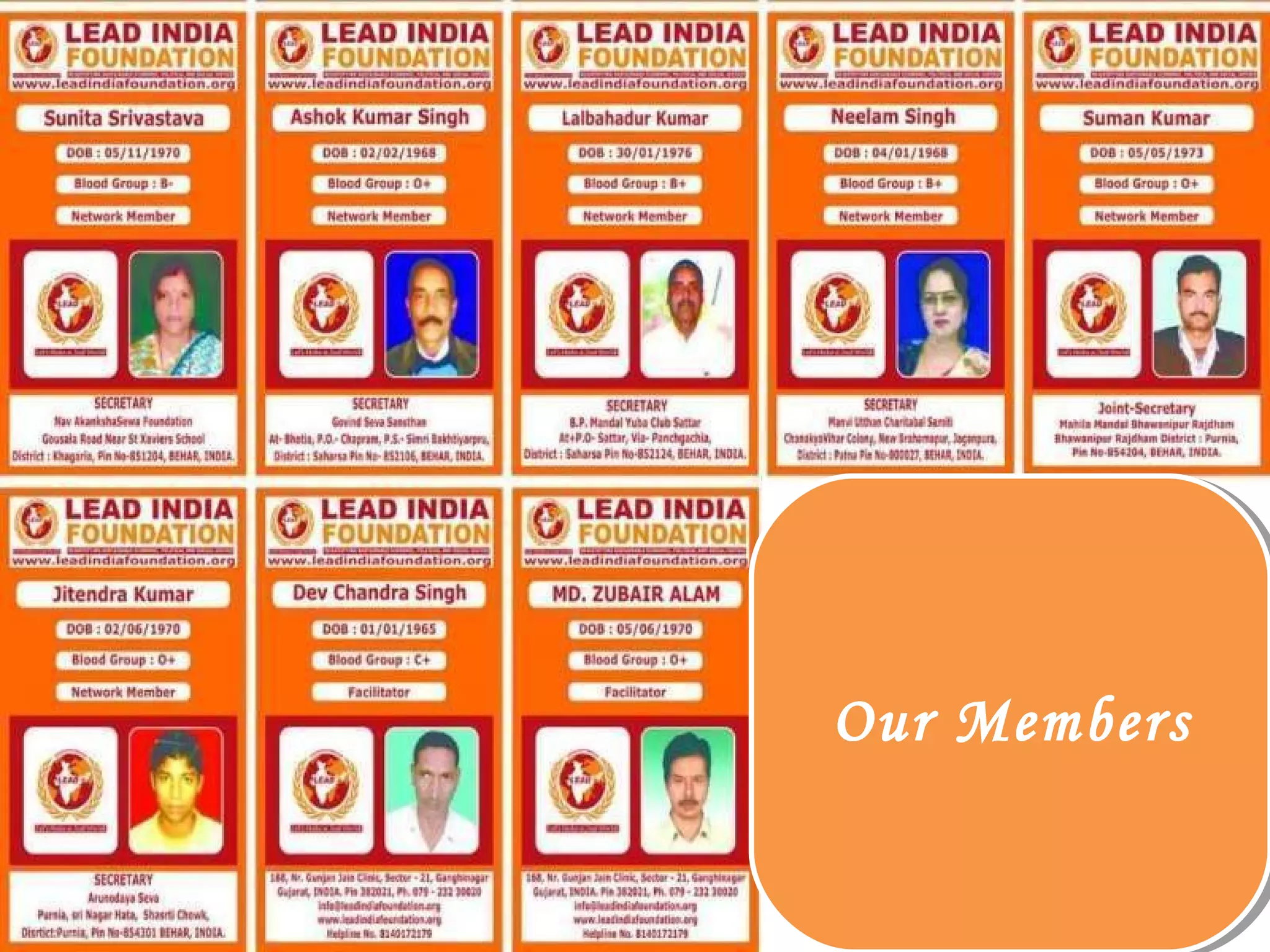 Our MembersOur Members
 