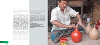 laboratory analyzed the samples of dried 
paint for their lead content, and prepared a 
separate Analytical Report for the samples 
from each country. 
The Wisconsin Occupational Health 
Laboratory‘s analytical method utilizes 
inductively coupled plasma-atomic 
emission spectrometry (ICP-AES). The 
laboratory is accredited by the American 
Industrial Hygiene Association (AIHA) 
under the U.S. EPA Environmental Lead 
Laboratory Accreditation Program and 
it participates in the Environmental 
Lead Proficiency Analytical Testing 
program (ELPAT) operated by the AIHA 
and established by the U.S. EPA. The 
laboratory’s analytical methods and 
certifications are consistent with those 
recommended by the World Health 
Organization for measuring lead in paint. 
Samples with concentrations below 
the detection limit of the analytical 
procedures used, were reported as “less 
than” (<) a specified value: either <5 or 
<15 (whichever was appropriate for the 
laboratory conditions at that time). Where 
averages are calculated in this report, 
those samples that fall below the detection 
limit are averaged as having lead content 
of one-half the upper limit value. (For 
example, a sample reported as having <5 
ppm lead would be averaged as if its lead 
content had a value of 2.5 ppm.) 
Additional details on the analytical 
methods for this study, the analytical 
laboratory reports and the quality control 
procedures used for this study can be 
consulted online on the official webpage 
of the Global Alliance to Eliminate Lead 
Paint at: 
http://www.unep.org/ 
hazardoussubstances/LeadCadmium/ 
PrioritiesforAction/LeadPaints/ 
FocalAreasofWork/GAELP/tabid/106381/ 
Default.aspx 
38 39 
 