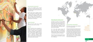 Lead Concentration in Paint by Color 
A total of four different colors of paint 
were tested, including eight white paints, 
seven yellow paints, seven red paints, and 
one green paint. 
Yellow paints had the highest average 
lead concentrations (52,200 ppm) and 
a yellow paint had the highest lead 
concentration of 130,000 ppm; red paints 
had an average lead concentration of 
5,400 ppm; white paints had the lowest 
average lead concentrations. 
Consumer Information 
None of the 23 paint cans carried 
information about lead on its label. 
Discussion 
There is currently no law or regulation in 
Ethiopia that controls or limits the lead 
content of paints used for household 
decoration in Ethiopia. The high levels of 
lead in tested paints suggests that lead 
in enamel decorative paints potentially 
poses a significant children’s health 
hazard in those parts of Ethiopia where 
these or similar paints are being used on 
home interiors and or exteriors. 
Ghana Results and Discussion 
A total of 18 cans of new enamel 
decorative paints were purchased from 
retail shops in Ghana and tested for their 
total lead content. All 18 paints from 
eight brands were analyzed for total 
lead; results are given in parts per million 
(ppm) lead, dry weight. 
Six of the paint samples tested (33 
per cent) had lead concentrations 
greater than 90 ppm; five of the paint 
samples tested (28 per cent) had lead 
concentrations greater than 600 ppm. 
Three of the paint samples tested (17 per 
cent) had lead concentrations greater 
than 10,000 ppm. 
Lead Concentration in Paint by Brand 
At least two paint samples were analyzed 
for six of the eight brands. 
Two paint samples from the Glasurit brand 
(a yellow and a white) contained less than 5 
ppm lead. Two of three paint samples from 
the Shield brand contained less than 90 
ppm lead and the third slightly exceeded 
this with 140 ppm lead. Each of the four 
other brands for which multiple samples 
were tested had one or more paint sample 
that exceeded 600 ppm lead. 
Ghana 
Three of the paint 
samples tested (17 
percent) had lead 
concentrations greater 
than 10,000 ppm. 
58 59 
 