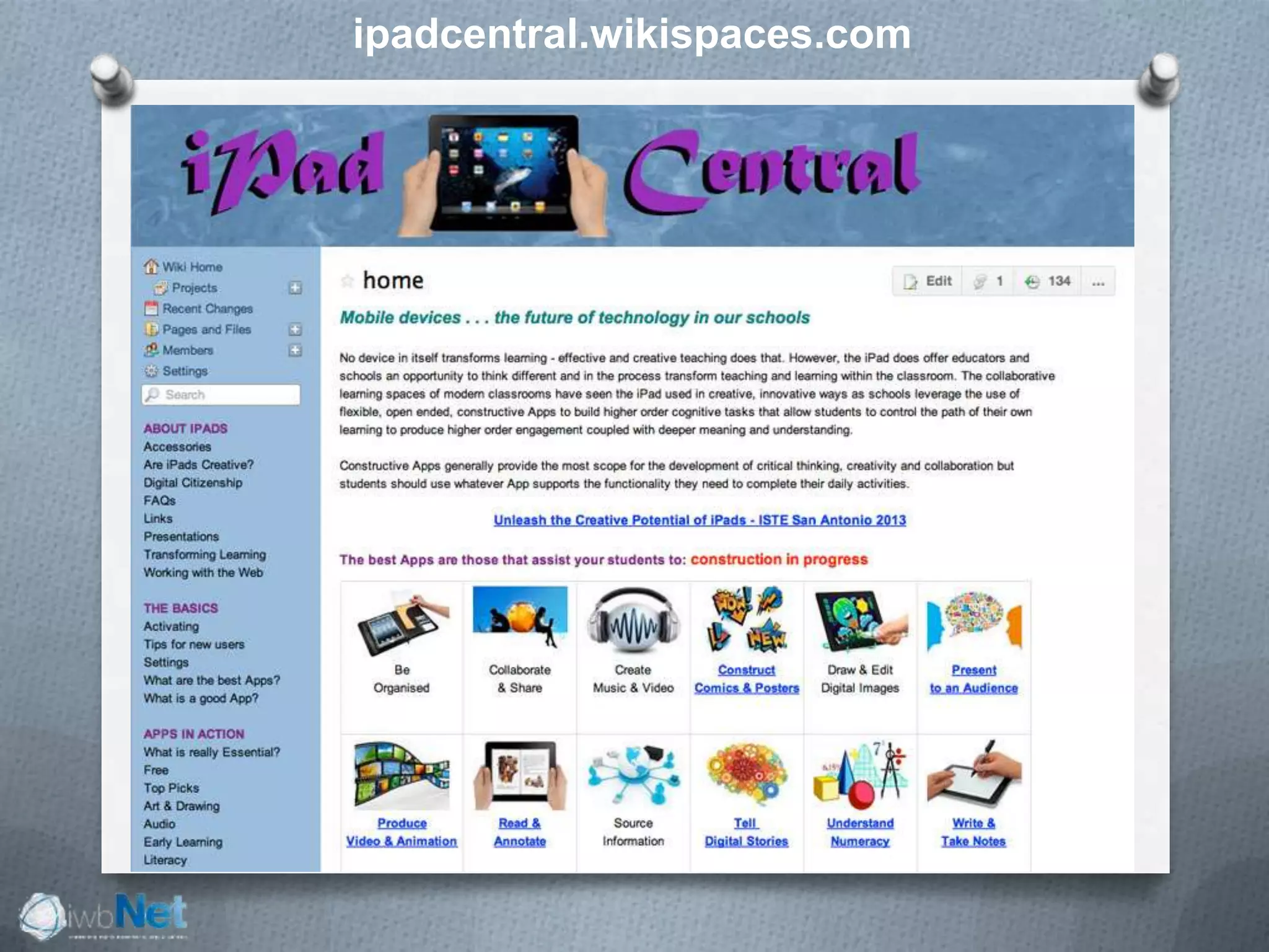 ipadcentral.wikispaces.com
 