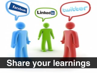 Share your learnings
 