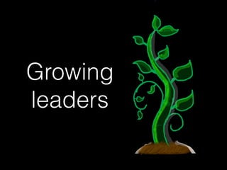 Growing  
leaders
 