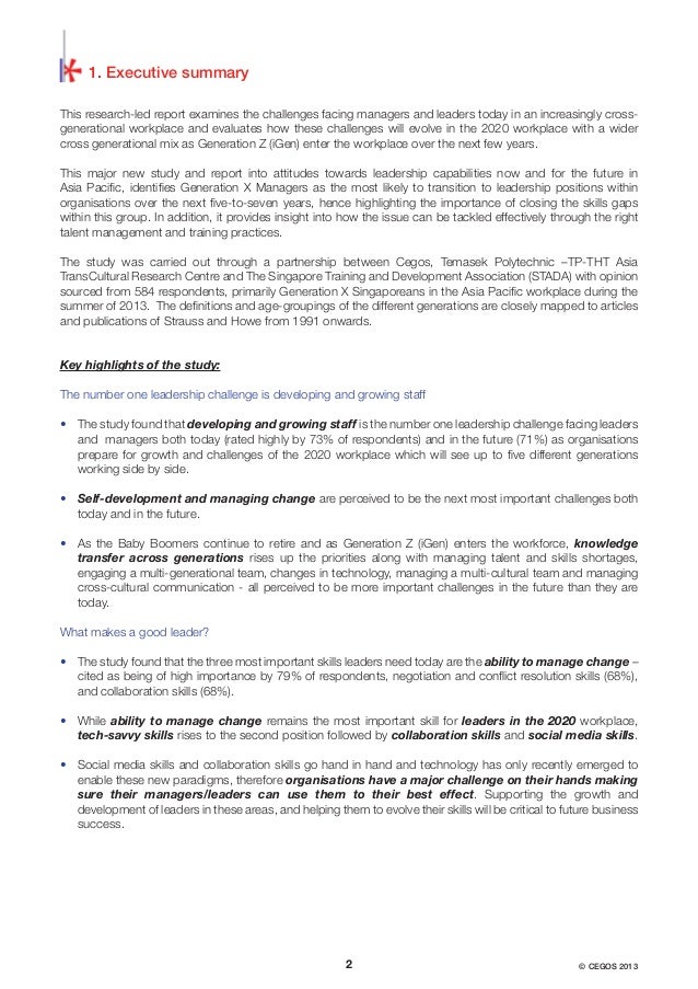 Generation differences essay