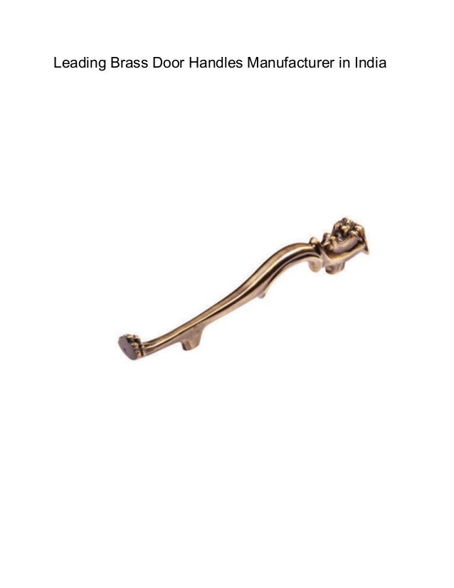 Leading Brass Door Handles Manufacturer In India
