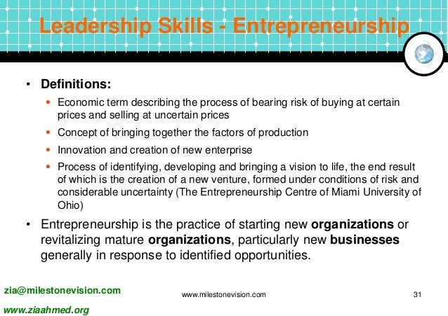 describing leadership skills