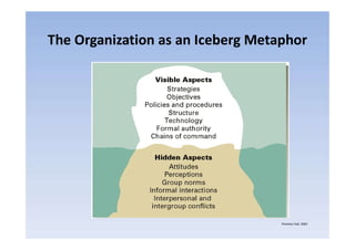 The Organization as an Iceberg Metaphor
Prentice Hall, 2002
 