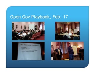 Open Gov Playbook, Feb. 17
 