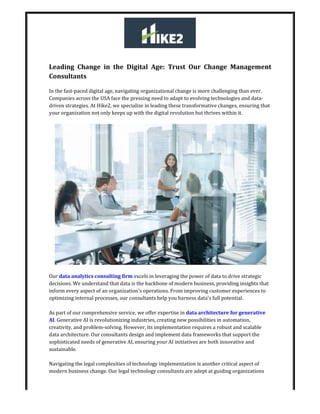 Leading Change in the Digital Age: Trust Our Change Management 