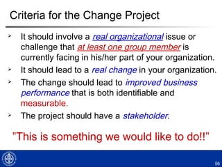 52
Your Iceberg
 Reflect on your organization. What is your iceberg and what
does it look like? Is it melting? Does it have fissures?
 Is there a clear and simple message about the future and what
it may look like that is understood by all?
 Are you and your team most concerned with success in
catching fish today or planning for what may come tomorrow?
 What does your team look like? Reflect on who the Nonos,
Freds, Alices, Buddies, etc. are. How well balanced is it in
terms of having the “right” characters? Do you have
enough/too many/too few? Who will adopt the necessary roles
if no one else is doing it?
 What do you have to do to lead/encourage/support the people
'stepping up'? What can you do about the Nonos?
 