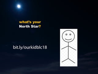 what’s your
North Star?
bit.ly/ourkidblc18
 
