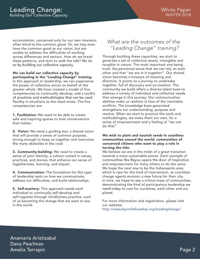 Innovation and change in business reflection paper picture