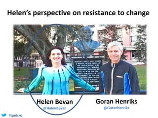 Leading change: Goran Henriks and Helen Bevan workshop