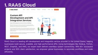 Leading Custom API Development and API Integration Services in US | PDF