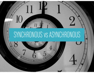 SYNCHRONOUS vsASYNCHRONOUS
 