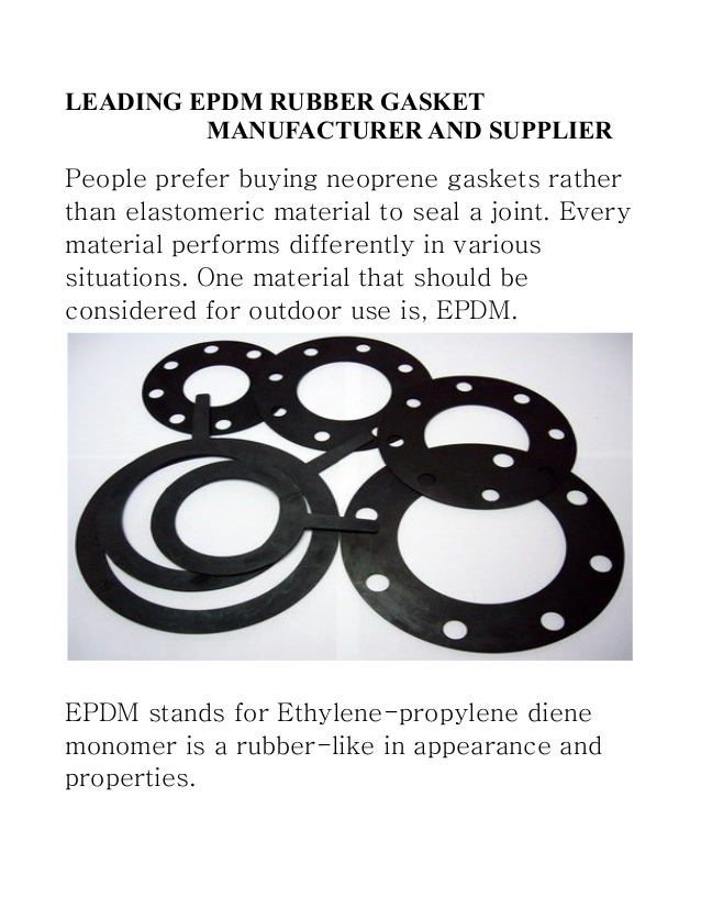 Leading epdm rubber gasket manufacturer and supplier