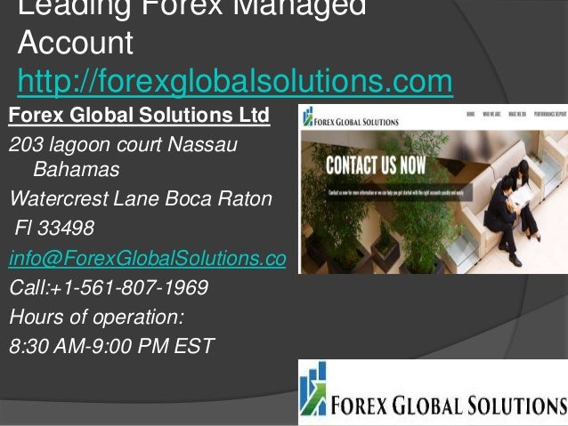 Leading Forex Managed Account - 