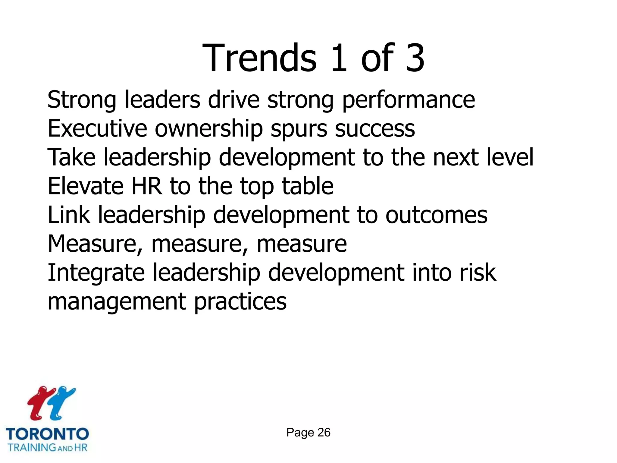 Page 24Bench strengthCOACHING or SELF-COACHINGThe coacheeneeds accurate data to understand the current “actual” and what winning looks likeThe coachee needs a Guide—someone who is in a position to observe his or her progress and help him or her stay on trackThe coachee or self-coachee must be willing to go beyond his or her comfort zone, drop defences and become vulnerable, to take a leap of faith inorder to improve his or her life