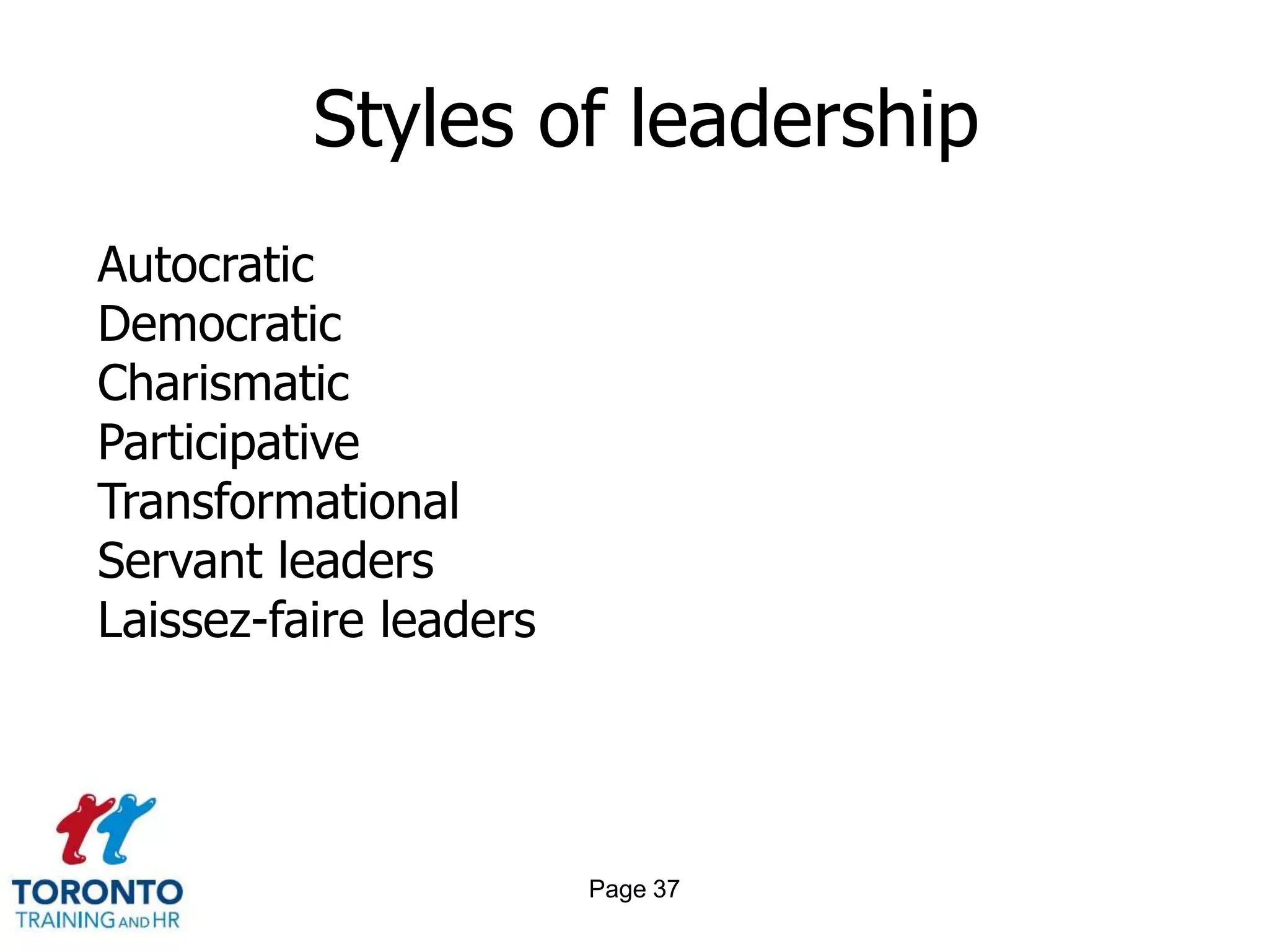 Page 35Factors of leadershipThe ledThe leaderCommunicationThe situation
