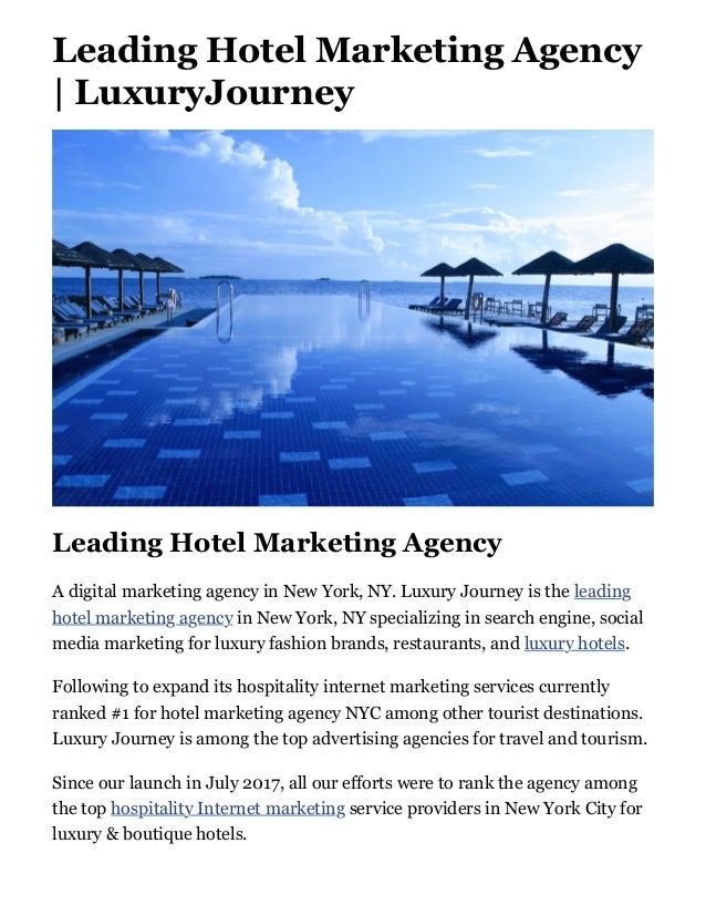 Marketing Agency Hospitality And Hotel Digital Marketing