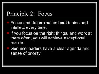 Focus Principles Leadership Styles & Communication | PPT