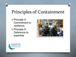 Design Principles Containment Leading in an Emergent World: The GA Smoke Diver Model | PPTX