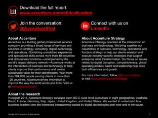 9Copyright © 2017 Accenture All rights reserved.
About Accenture
Accenture is a leading global professional services
compa...