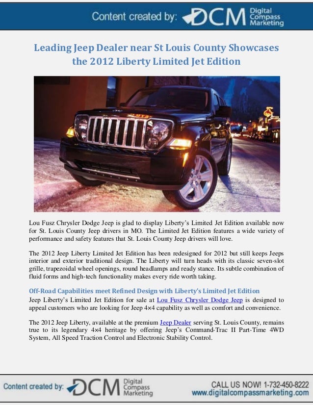 Leading Jeep Dealer Near St Louis County Showcases The 2012