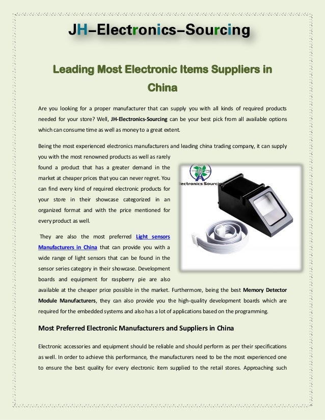 Leading Most Electronic Items Suppliers in China