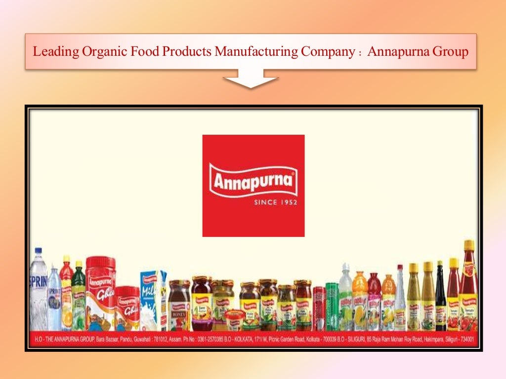 Leading Organic Food Products Manufacturing Company Annapurna Group