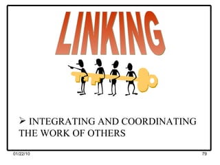 LINKING INTEGRATING AND COORDINATING THE WORK OF OTHERS 