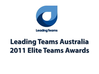 Leading teams australia elite teams award photos