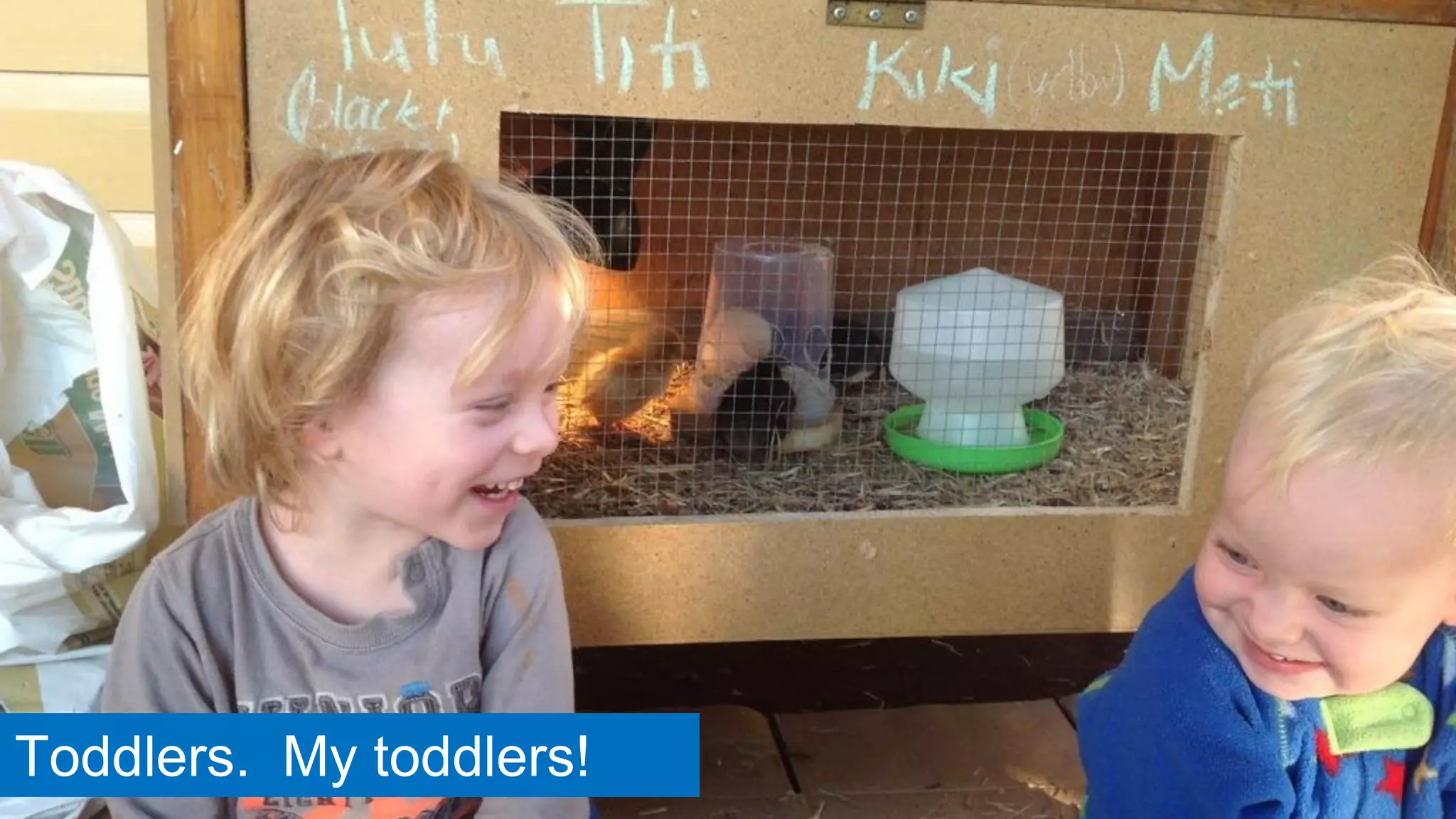 4
Toddlers. My toddlers!